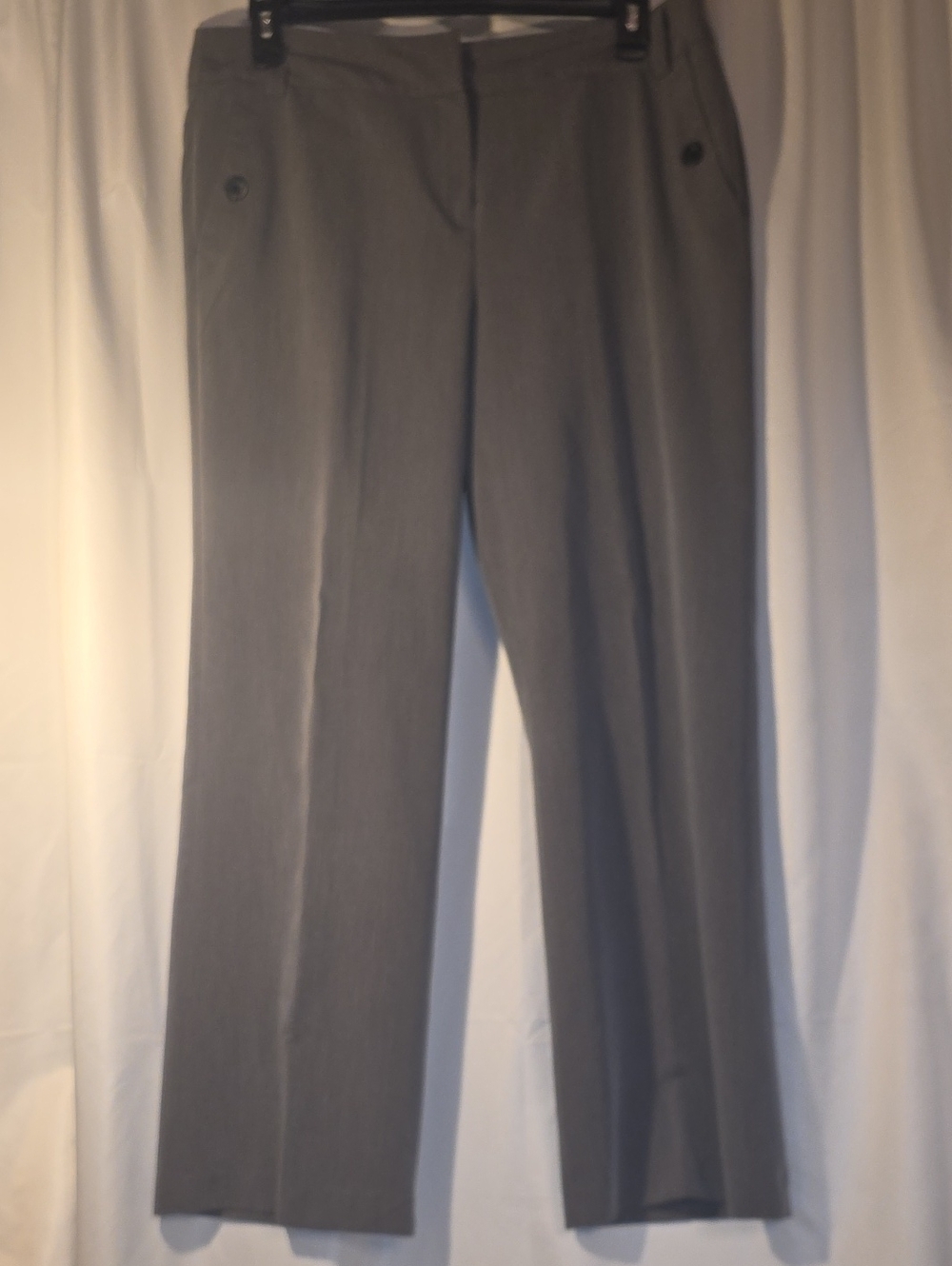 Sandro Gray Straight-Leg Trousers Size 16